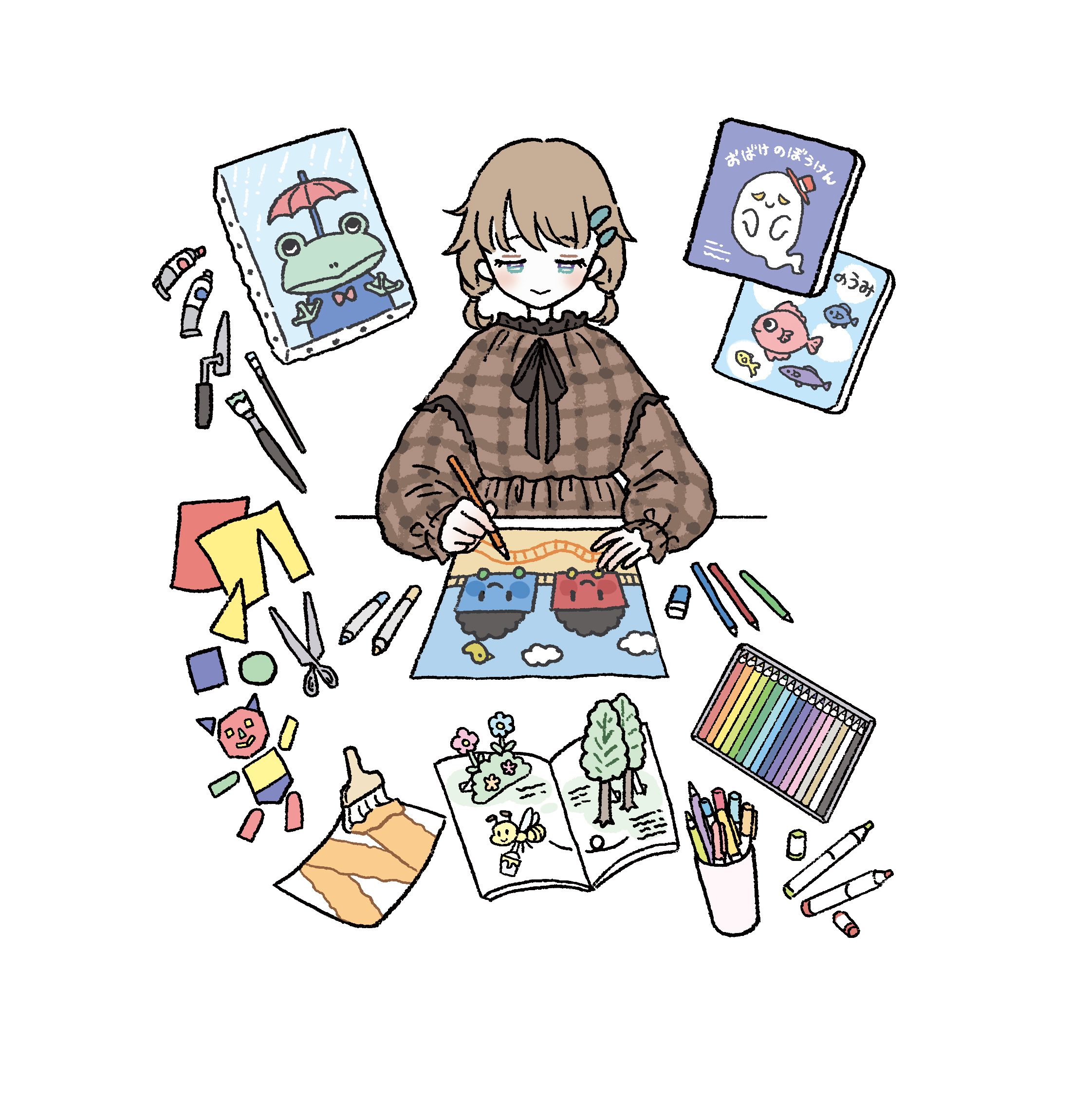期間限定（絵の勉強セット）イラスト　絵本　作家　通信　絵画　勉強 楽しみながら才能を伸ばす! 小学生の絵画 とっておきレッスン