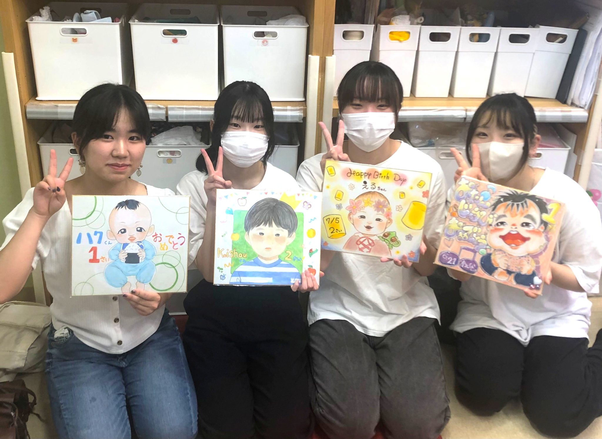 2024年度！子供たちに似顔絵プレゼント✎ ｜ 新潟デザイン専門学校